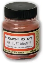 Jacquard PMX-1016 Procion Mx 2/3Oz Rust Orange Fabric Dye, 75 Oz