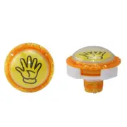 2pcs Dome Convex Type 12V LED Illuminated Push Button for Arcade Machine Game a