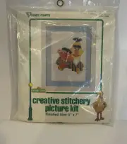 Vintage 1979 Sesame Street Bert & Ernie Stitchery Kit Ogart Craft - New Sealed