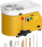 Low Noise Pottery Wheel Machine - 25CM Craft Tool with Adjustable Speed Control