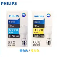 在飛比找蝦皮商城優惠-Philips 飛利浦 易省 LED球泡 9W 12W A6