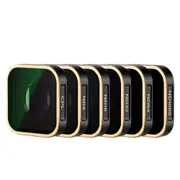 6 Piece Nd Filter Set for Gopro Hero 12 11 10 9 Black Cpl/nd8/nd16/nd32/nd64/nd1000 Action Camera Accessory