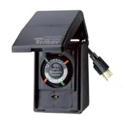 Intermatic HB11KD89 Black 15A 1 HP 1800W Portable Outdoor Timer 13 in.