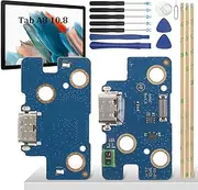 Charging Port for Samsung Galaxy Tab A8 10.5 SM-X200 Dock Connector Port Charger Charging Port Microphone Audio Jack Flex Cable + Installation Tool