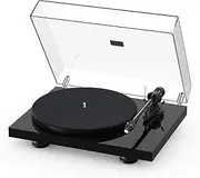 [Pro-Ject] Debut Carbon EVO, Audiophile Turntable with Carbon Fiber tonearm, Electronic Speed Selection and pre-Mounted Sumiko Rainier Phono Cartridge (High Gloss Black)