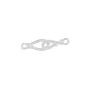 Sterling Silver S Hook & Eye Fish Clasp For Necklace & Bracelet #99803