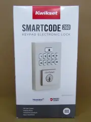 Kwikset SmartCode 260 Keypad Electronic Door Lock, Satin Nickel SEALED
