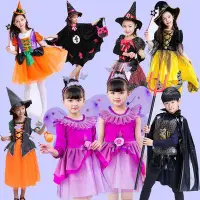 在飛比找Yahoo!奇摩拍賣優惠-女童花仙子精靈服裝萬圣節裝扮女巫化裝舞會造型服生日禮服公主裙