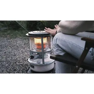 【NUIT 努特】星火煤油暖爐+六角櫸木圍爐桌 2.3KW升級日本製鋼材二次燃燒罩 戶外 露營暖爐(NTW38H-SET01)