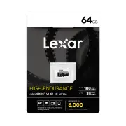 Lexar High Endurance MicroSDHC /XC 64GB Memory Card