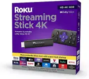 Roku 3820R Streaming Stick 4K - Black *** BRAND NEW ***