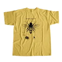 在飛比找蝦皮購物優惠-Coolmind 100% 棉蜜蜂印花中性 t 恤酷蜜蜂男士