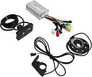 EVTSCAN 24V 36V 48V E Bike Controller Sine Motor Kit, Thumb Throttle, Power Assist, Aluminum Alloy, LED Panel, Weatherproof for Electric Vehicles