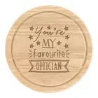 You're My Favourite Optician Stars Round Chopping Cheese Board Funny Best