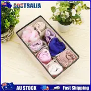 AU Non-woven Underwear Bra Storage Box Drawer Wardrobe Organizer (8 Grids)