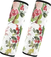 Car Seat Belt Pads 2 Piecing Breathable Car Seatbelt Shoulder Cover Camera Bag Strap Cover Car Accessories for Adults and Kids S Watercolor Christmas Berries Spruce