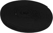 Black Elastic Band with Hook and Loop Fastener Soft Durable Nylon Straps for Sewing Tailoring Upholstery and DIY Projects Yards of Reliable Fastening