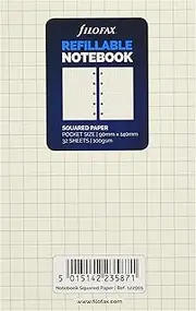 Filofax 122905 Notebook Refill, Pocket Size, Grid