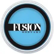 Fusion Body Art Pro Face Paint | Prime Light Blue (32g), Professional Quality Water Activated Face and Body Paint Supplies Single Makeup Cake Hypoallergenic, Non-Toxic, Safe, Vegan