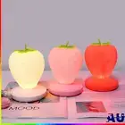 Strawberry Night Light Silicone LED Night Light USB Touch Dimmable Bedside Lamp
