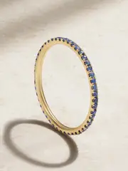 [Ileana Makri] Ileana Makri - Thread 18-karat Gold Sapphire Ring - 5 5 Gold