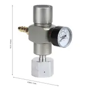 2 In 1 CO2 Gas Regulator Soda Pressure Gauge W/adapter 3/8in To TR21.4 HD H JY