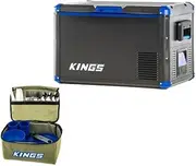 [Adventure Kings] 60L Camping Fridge Freezer 4WD + 37 Piece Six-Person Picnic Set
