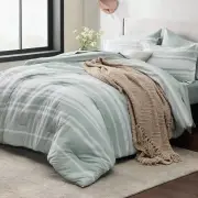 Bedsure Bed in a Bag Twin Size 5 Pieces, Sage Green Twin, 03 -