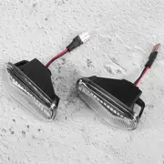 Car LED Dynamic Side Marker Signal Lamp Light Turn Lamp for Honda Accord Civic Acura CR-V Fit Jazz O black & white