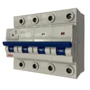 125AMP - 4 Pole 10ka MCB - Circuit Breaker (27mm Width) Free Shipping
