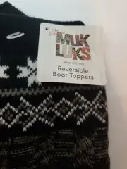 NWT MUK LUKS Reversible Boot Toppers