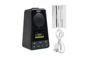 AROMA 2-in-1 Metronome BT Speaker for Guitar Piano Drum Violin Rechargeable Digital Metronome with Vocal Counts 1300mAh Large-capacity Battery VA Color Screen Portable Wireless Speaker Metronome
