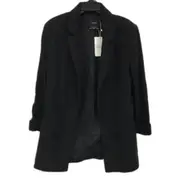 Bershka Casual Lightweight Black Double Breasted Blazer Ladies Size Small NEW