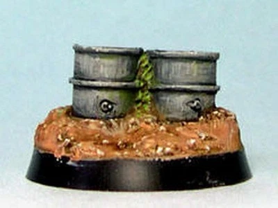 TQD GA4 20mm Diecast WWII German Fuel Drums-2 items, each item has 2 drums in it