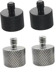 NUOBESTY 4Pcs Mic Stand Adapter to Male to Female Mic Screw Durable for Tripods Monopods and Camera Accessories