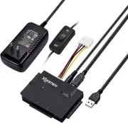 Xbnmex IDE SATA to USB 2.0 Cable USB to SATA or IDE Adapter Hard Drive Reader...