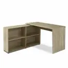New Office Computer Desk Corner Study Table Workstation Bookcase Storage
