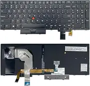 USA US Layout New Laptop Keyboard for Lenovo ThinkPad T570 T580 P51s P52s Laptop with Frame with Pointing Stick (with Backlight)