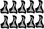 CORHAD 10pcs Folk Guitar Pickguards Scratch Guitar Protection Plates Design Lightweight and Durable for Musicians