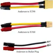 1Pc E-Bike Motor Battery Cable Adapter Anderson to XT90 female Plug Adapter