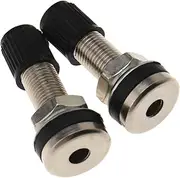 SING F LTD 2pcs Car Motocycle Tyre Tire Valve Tubeless Metal Valve Stems with Dust Caps
