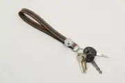 Ladies Wristband Key chain with Silver Concho (E420)