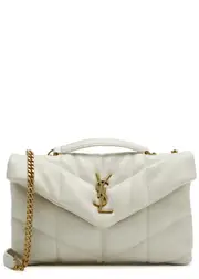 Saint Laurent Puffer Toy Quilted Leather Shoulder bag - White ONE SIZE