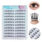 C Curl False Eyelashes Wispy Manga Individual Lashes Reusable Anime Lashes