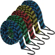 Pack of 5 Bungee Cords with Hooks 6.6Ft /2M Long Bungee Straps Elastic Rope Lugg
