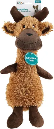 Sound Biterz Scruffles Moose Plush Toy By Outward Hound - Large 43cm - New, With Tags