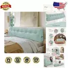 Soft Wedge Pillow for Bed Headboard - Washable Support for Reading & Relaxing