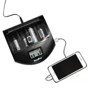 MaximalPower Battery Charger Alk/NiMh/Li-ion AA AAA C D w/ USB Port Mark II