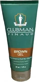 Clubman Temporary Gel, Brown, 3 Fluid Ounce