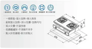 【免運 補助2000】高雄 莊頭北 TG-7605 一級節能 不鏽鋼檯面旋烽爐 嵌入爐 瓦斯爐 限定區域送基本安裝